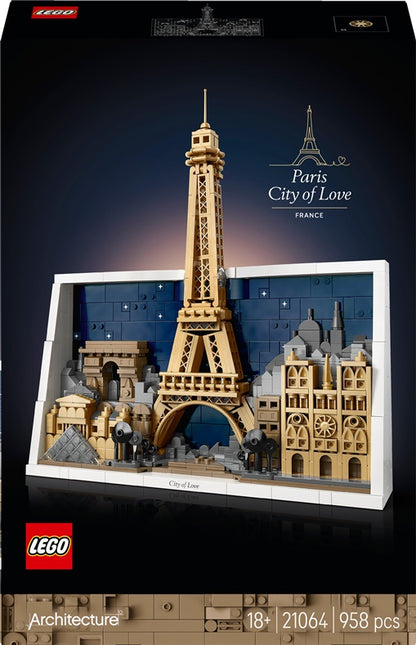 Konstruktor LEGO® Architecture Paryż 21064, 958 elementów.
