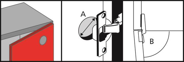 LANKST IŠOR CLIP SOFT CLOSE D35 107 2VNT