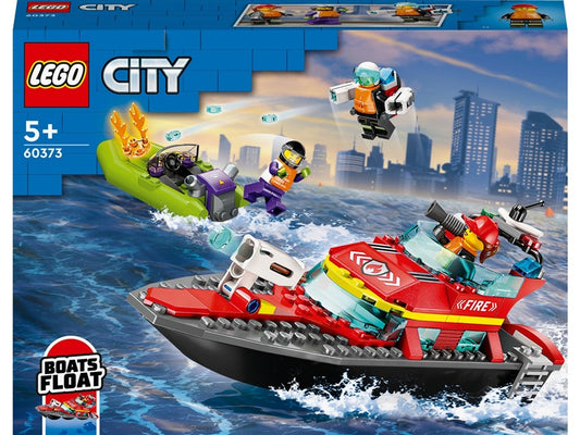 Konstruktor LEGO City Łódź strażacka 60373