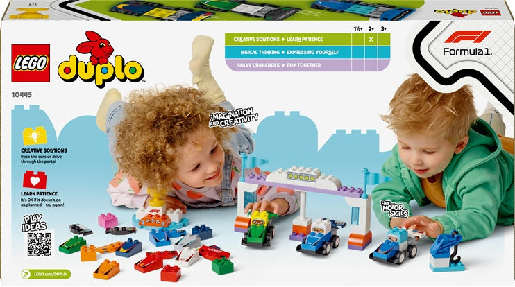 Konstruktorius LEGO® DUPLO Town F1®Team Race Cars