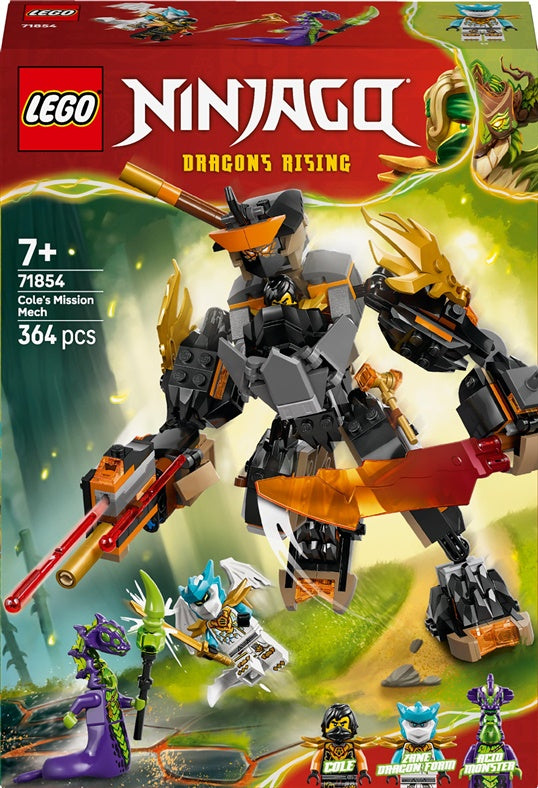 Konstruktor LEGO® Ninjago Robot Cole'a 71854, 364 elementy
