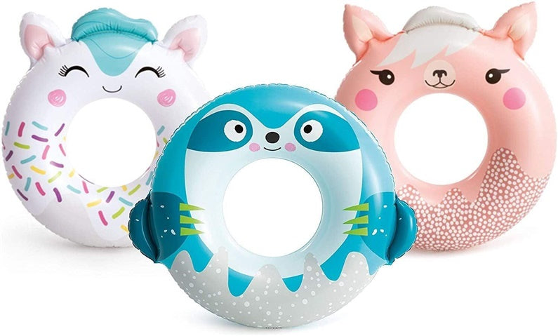 Pripučiamasis ratas INTEX ANIMAL TUBE, įv. spalvų, Ø 84 cm