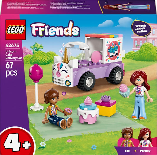 Konstruktor LEGO® Friends ciężarówka z tortami 42675, 67 szt.