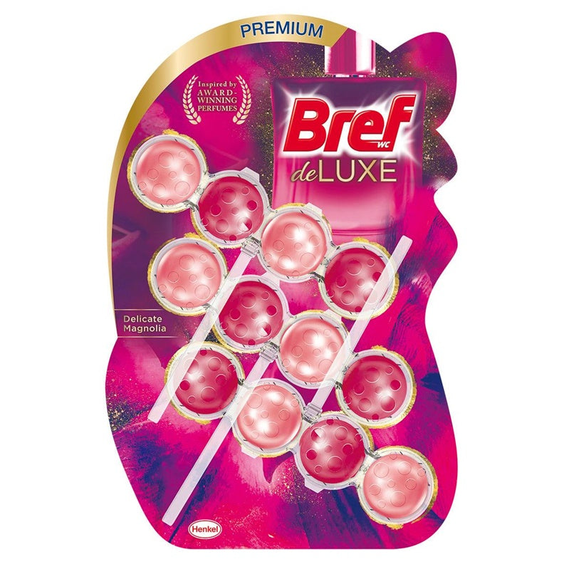 WC valiklis - gaiviklis Bref Delux magnolia 3x50g