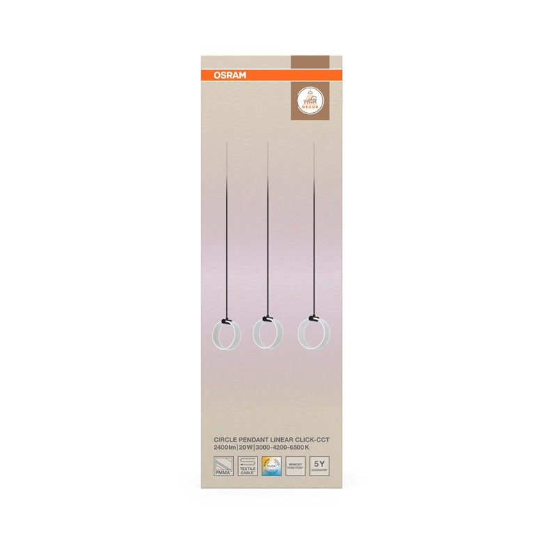 Šviestuvas lubų Osram, LED, 20W, 3000-6500K, 1300lm.