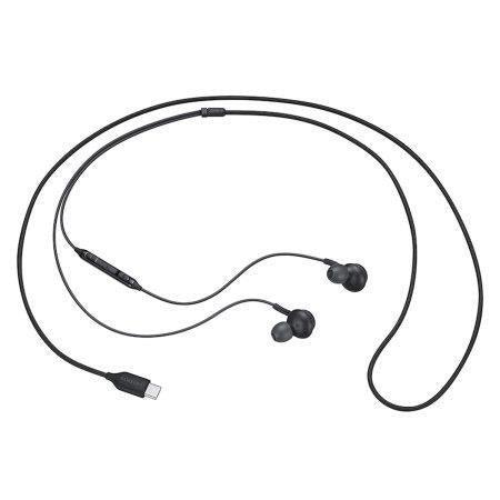 AUSINĖS SAMSUNG AKG USB-C JUODOS
