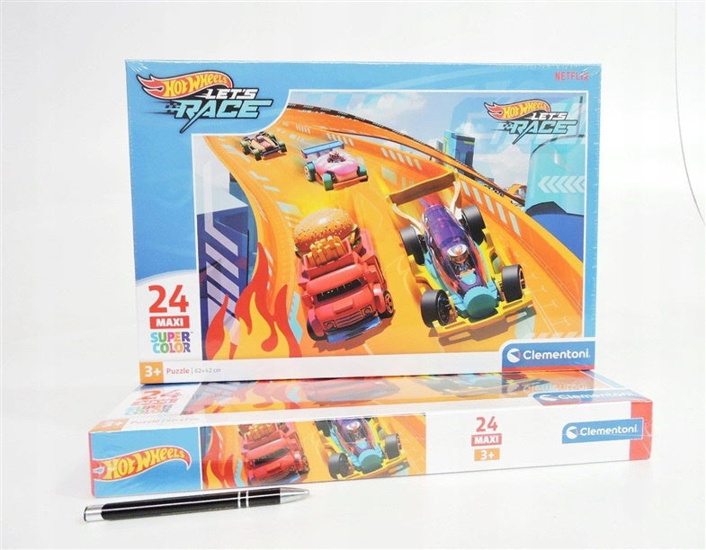 Dėlionė Clementoni Hot Wheels, 62 cm x 42 cm, 24 dal.