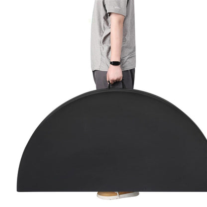ROUND FOLD TABLE 122X74 BLACK