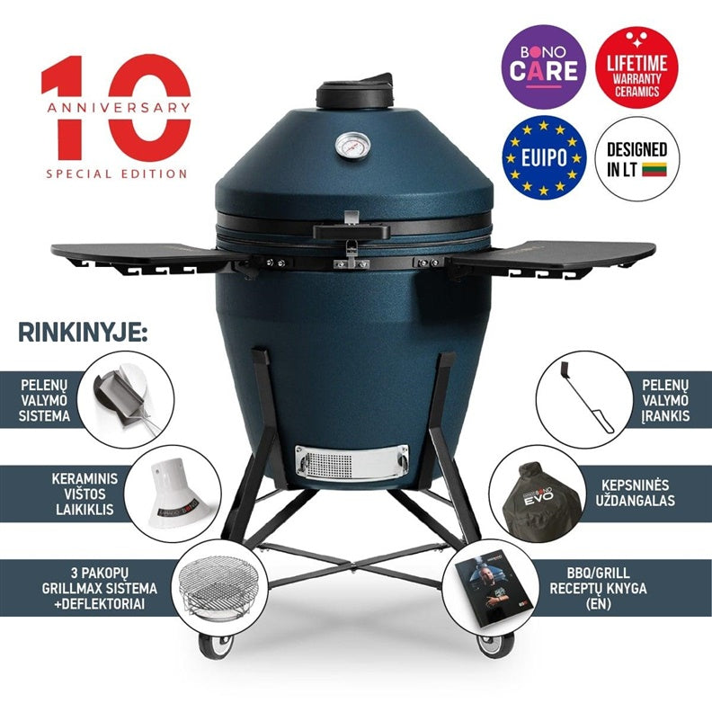 Grilis Kamado Bono GRANDE EVO 25, mėlyna, 80 cm