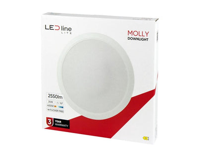 Oprawa wpuszczana LED Line MOLLY, 24W, 4000°K, LED