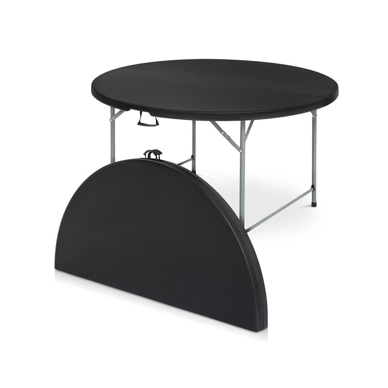 ROUND FOLD TABLE 122X74 BLACK
