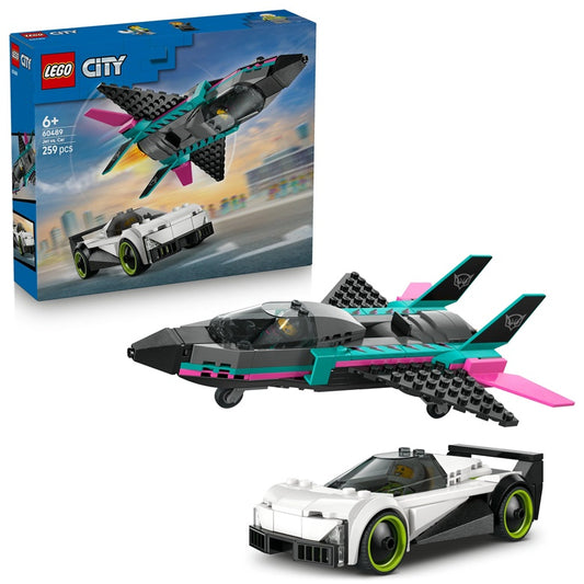 Konstruktor LEGO® City Odrzutowiec wyścigowy 60489, 259el.