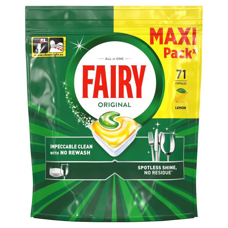 Kapsułki do zmywarki Fairy All in One Lemon, 71 szt.