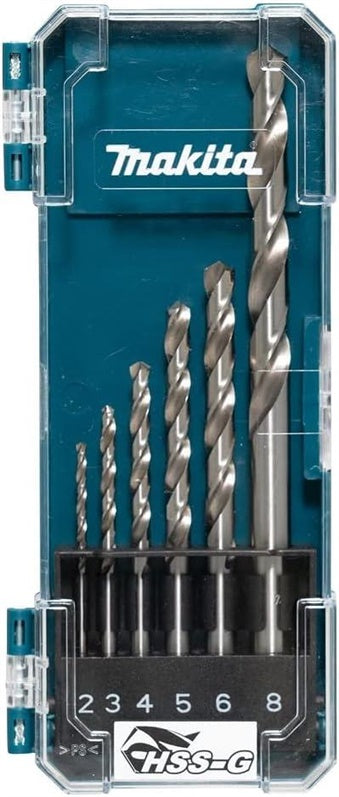 Metalo grąžtų rinkinys Makita D-75742 HSS-G, 6 vnt