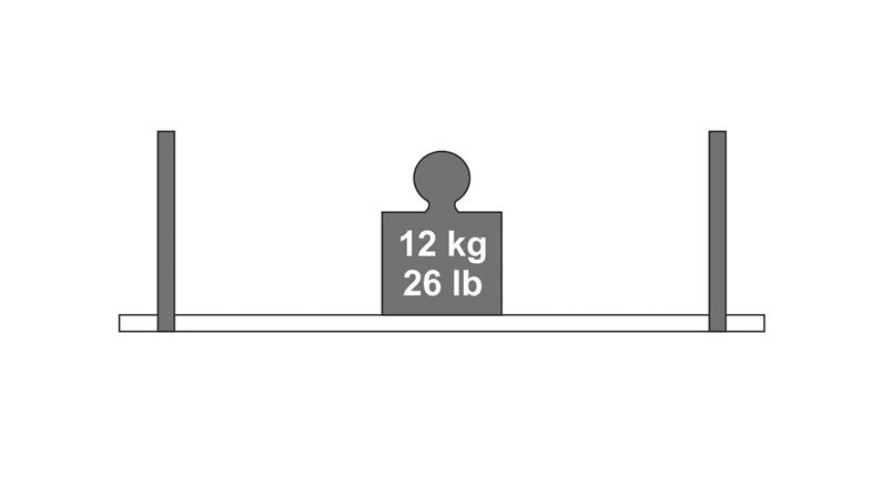 Lentynos laikiklis Dolle Loop, 240x250 mm, ruda, 2 vnt.