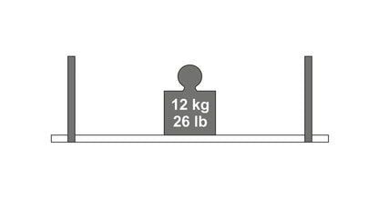 Lentynos laikiklis Dolle Loop, 240x250 mm, ruda, 2 vnt.