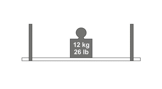 Lentynos laikiklis Dolle Loop, 240x250 mm, ruda, 2 vnt.