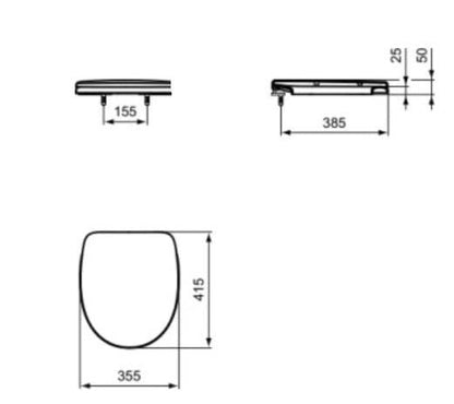 Unit, past Vidima Korona W908001, su dang, 350x610 mm