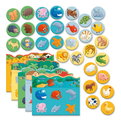 Gra planszowa Djeco Lotto Animals DJ08120, EN