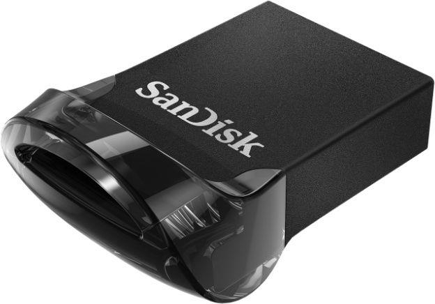 USB atmintinė SanDisk Ultra Fit USB 3.1, juoda sp., 32 GB