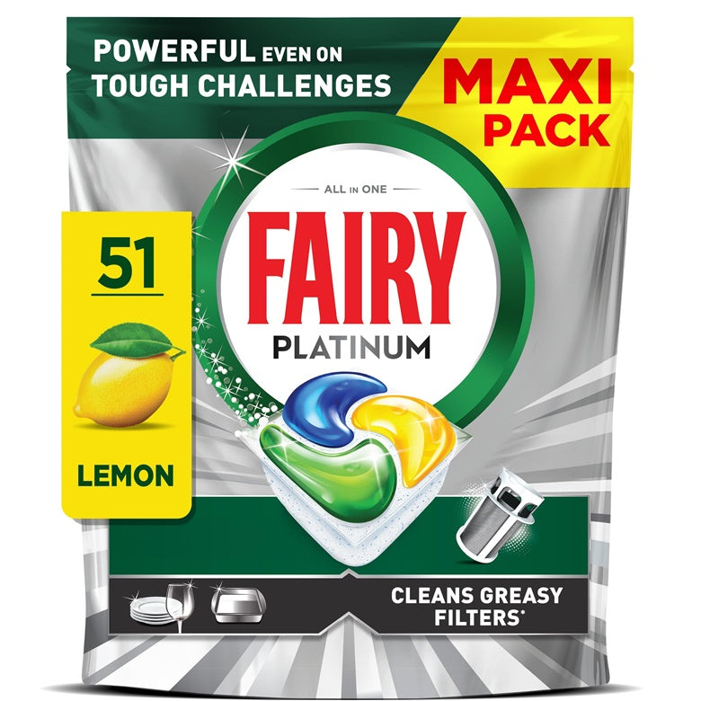 KAPSULĖS INDA FAIRY PLATINUM LEMON 51VNT