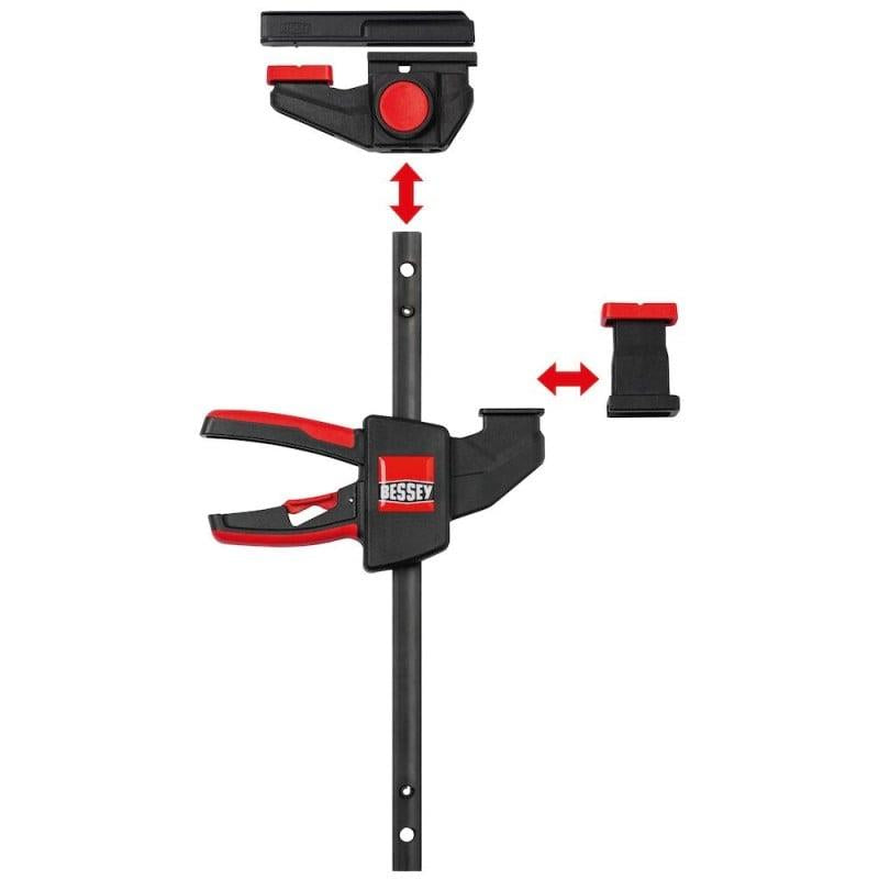 Greitos fiksacijos spaustuvas Bessey EZR15SET; 150 mm; 2 vnt
