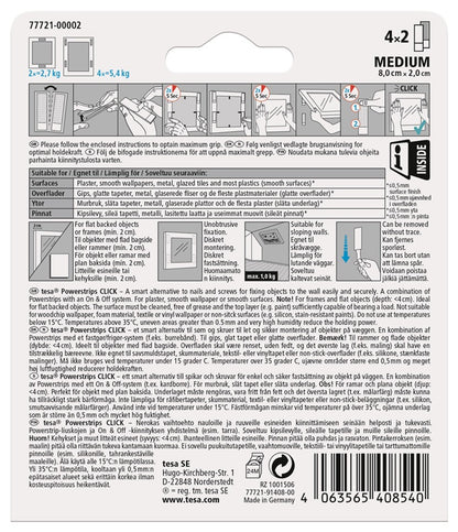 Lipni juostelė Tesa Power-Strips 77721 Dvipusė 0.06m x 2cm