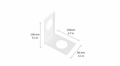 Uchwyt do akcesoriów Dolle, 130 mm x 120 mm
