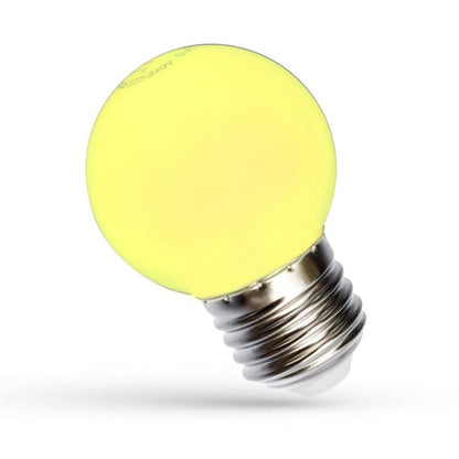 Lampa LED, Spectrum, P45, E27, 1W, 20LM, żółta