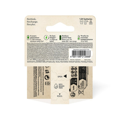 Akumulatorki GP RECYKO AAA, 650mAh, 2 szt.