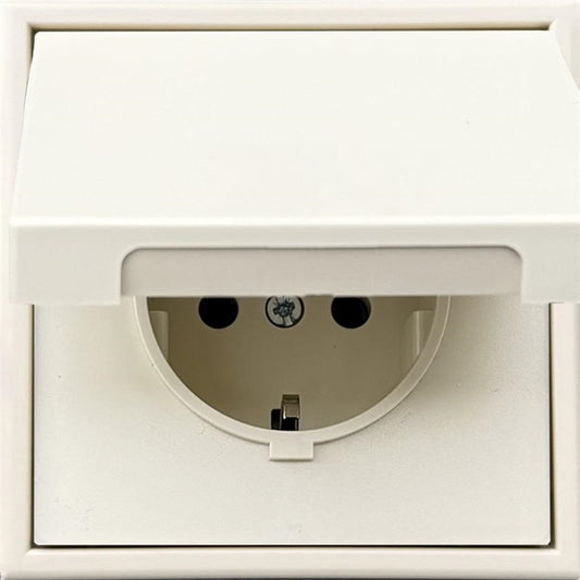 Gniazdo elektryczne LIREGUS MODERN, IP44, matowy beż