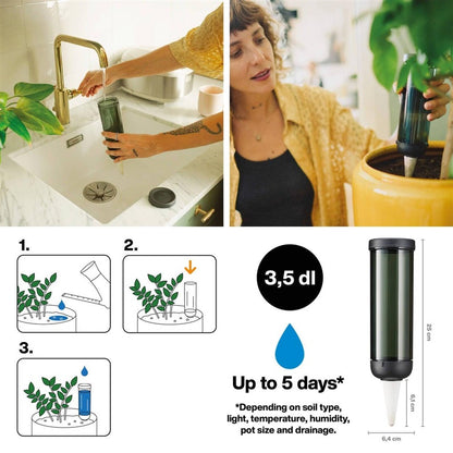 Laistymo burbulas Fiskars 1075380, juoda, 0.35 l