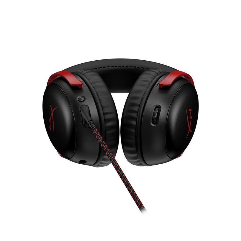 Laidinės žaidimų ausinės HyperX Cloud III, juodos/raudonos