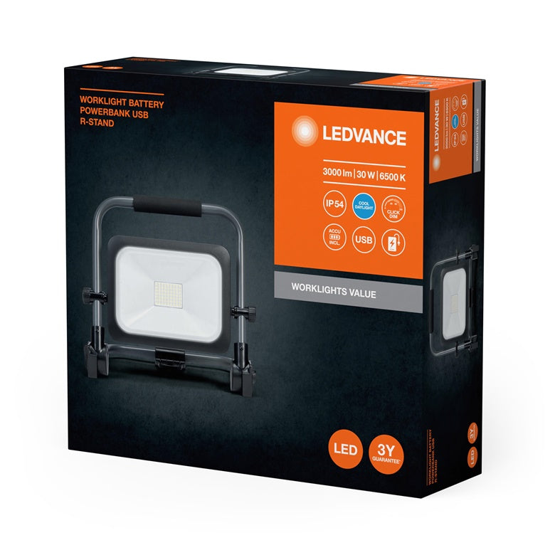 PROŽEKTORIUS PASTATOMAS ĮKRAUNAMAS 30W 865 3000LM IP54 DIM