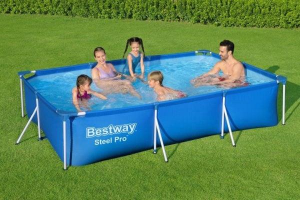 Basen stelażowy Bestway Steel Pro 56411, niebieski, 3300 l