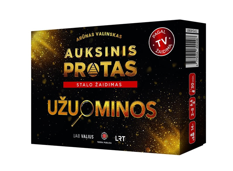 Stalo žaidimas Auksinis Protas "Užuominos"