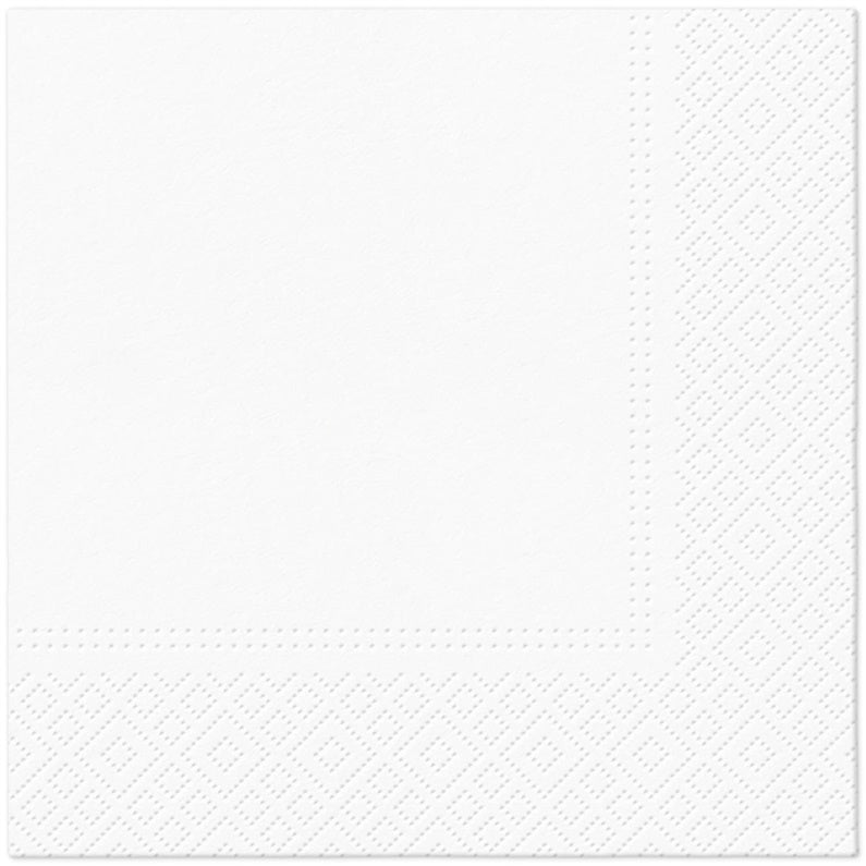 Serwetka, 330 mm x 330 mm, biała, 20 szt.
