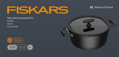 Garnek Fiskars Hard Face 1075527, 5 l