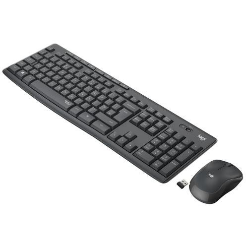 Klawiatura Logitech MK295 Silent Combo EN, czarna, bezprzewodowa