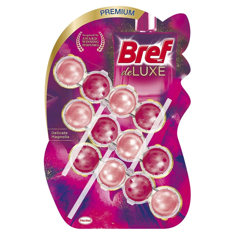 WC valiklis - gaiviklis Bref Delux magnolia 3x50g