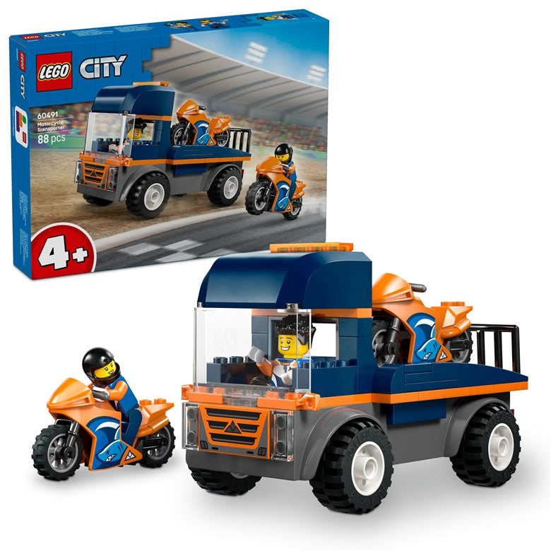 Konstruktor LEGO®City Transporter motocykli 60491 88el.