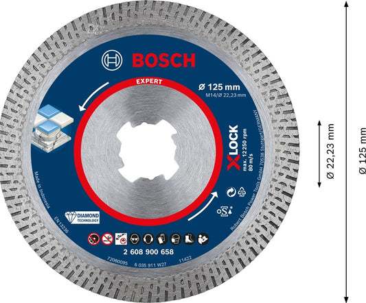 Tarcza diamentowa BOSCH X-LOCK 125x1,6x10 mm