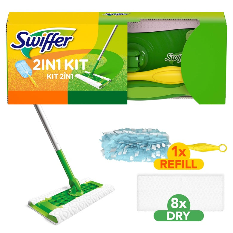 Zestaw do czyszczenia podłóg Swiffer, plastik/poliester