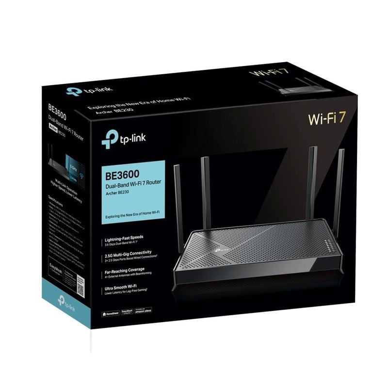 Router TP-Link Archer BE230, czarny