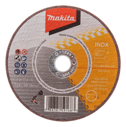 Tarcza do cięcia metalu Makita 76 x 1.0 x 10mm D-74815 5 szt.