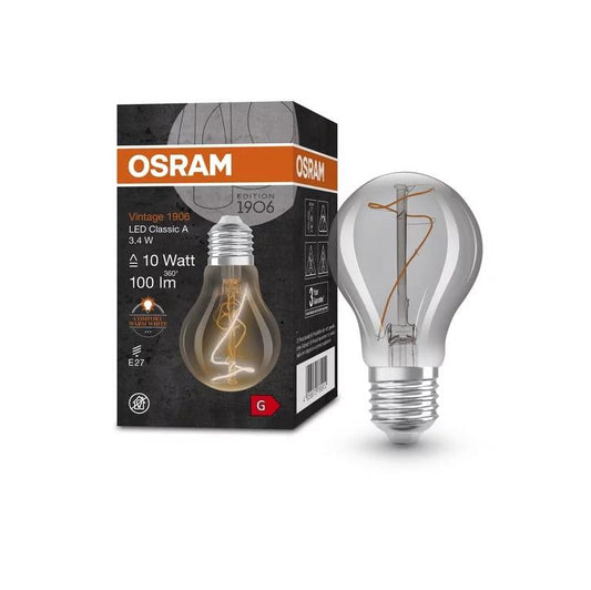 Lemputė Osram LED, A60, E27, 3,4W, 100lm, 1800K
