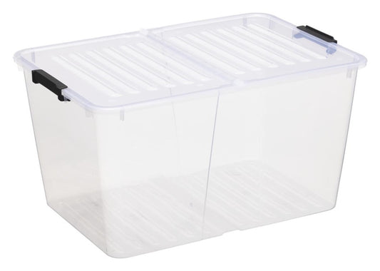 Pojemnik do przechowywania z pokrywką Plast Team, 50l, 56.7x39.6x30.6cm