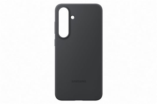 Telefono dėklas Samsung Silicone, Galaxy S25 Plus, juoda