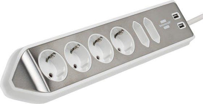 Buitinis ilgintuvas BRENNENSTUHL, 6 vietų, 2 USB, 2 m