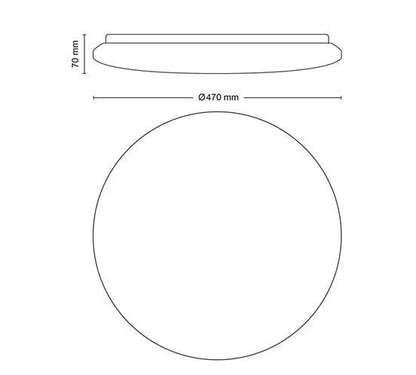 Šviestuvas plafonas Philips Izso, 40 W, LED, 2700 - 6500 °K